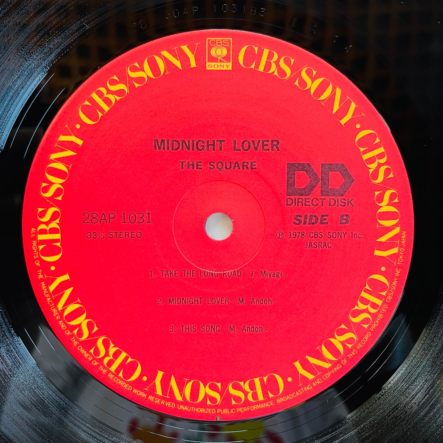 The Square – Midnight Lover (Original, Audiophile)