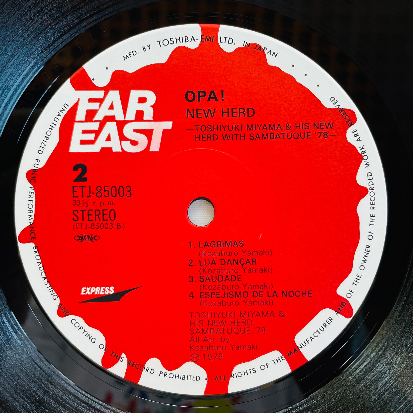 Toshiyuki Miyama & His New Herd – Opa! (Original)