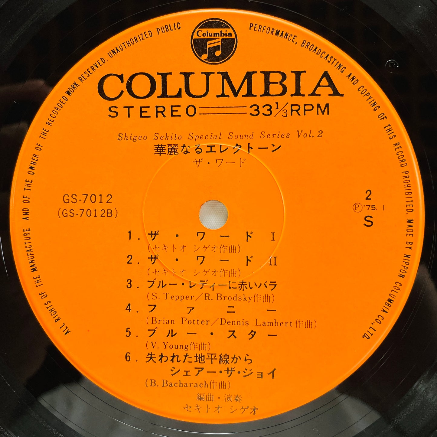Shigeo Sekito - Kareinaru Electone Vol.2 (Original) - Portal Records