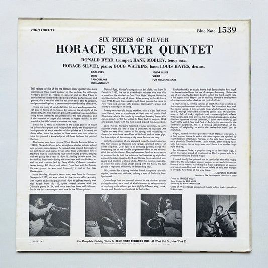 Horace Silver – 6 Pieces Of Silver (Japanese Pressing, Mono)