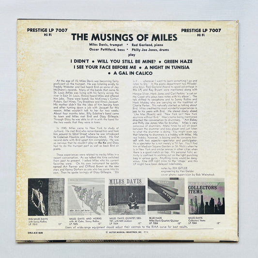 Miles Davis – The Musings Of Miles (Japanese Pressing, Mono, Promo)