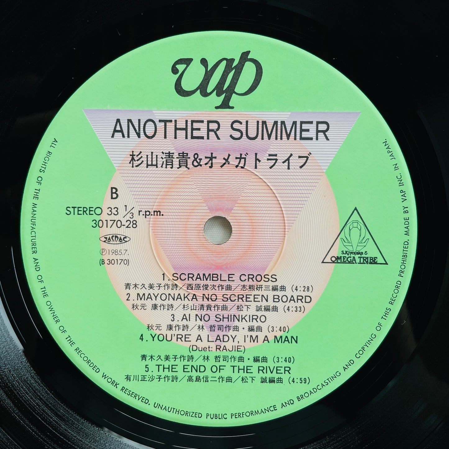 S. Kiyotaka & Omega Tribe - Another Summer (Original)