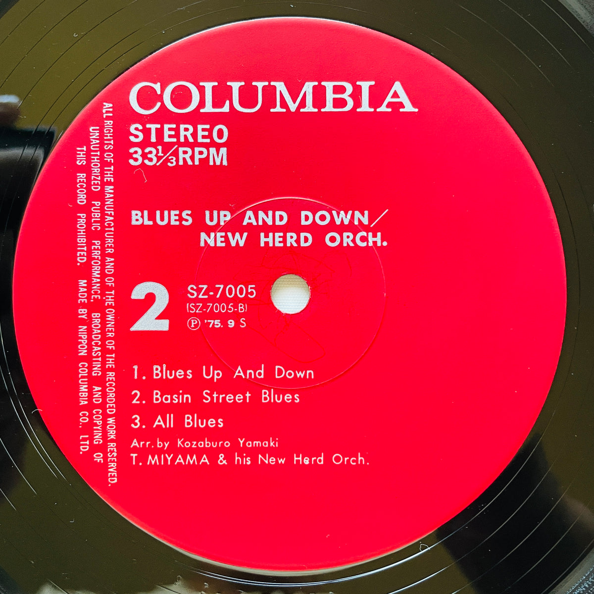Toshiyuki Miyama & The New Herd – Blues Up and Down (Original) - Portal Records