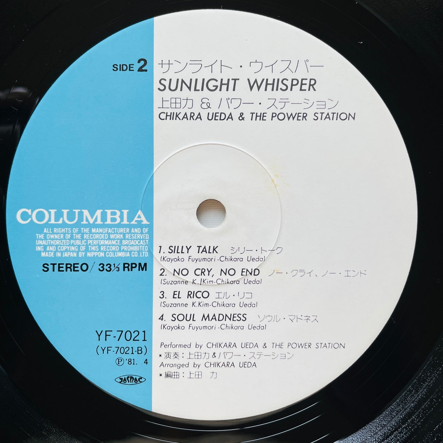 Chikara Ueda & The Power Station – Sunlight Whisper (Original) - Portal Records