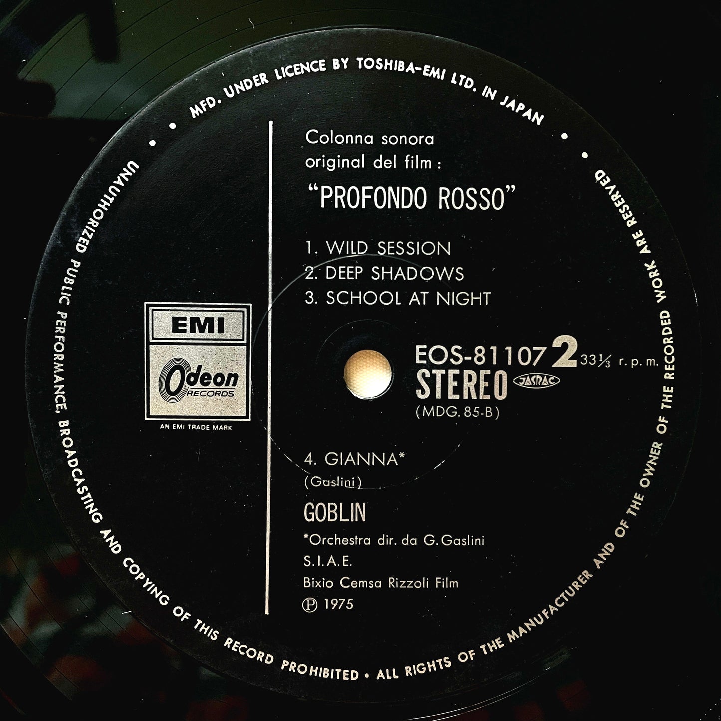 Goblin – Profondo Rosso (Suspiria Part 2) - Portal Records