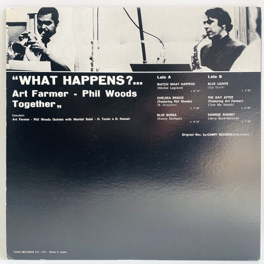 Art Farmer, Phil Woods - What Happens? (Japanese Press) - Portal Records
