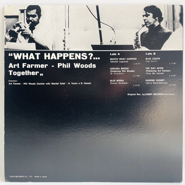 Art Farmer, Phil Woods - What Happens? (Japanese Press) - Portal Records