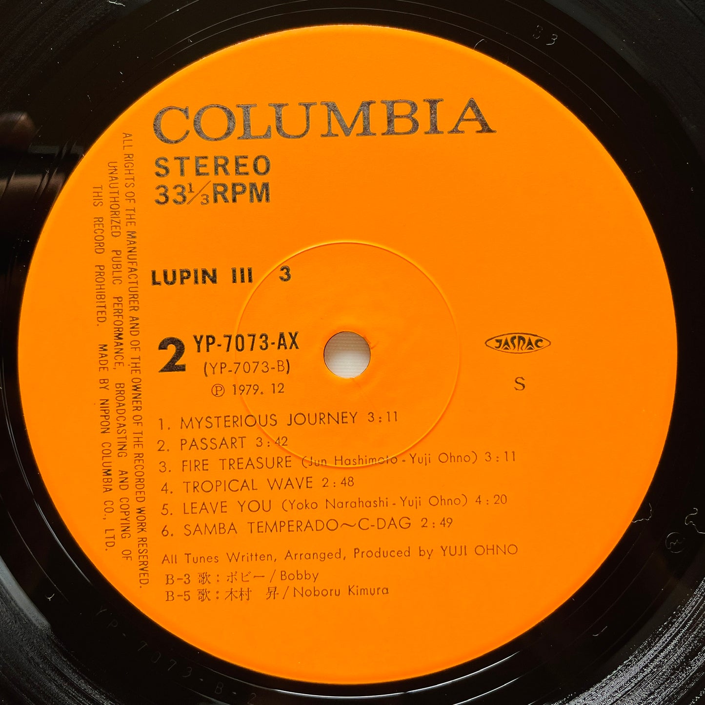 Yuji Ohno - Lupin The 3rd Original Soundtrack 3 (Original)