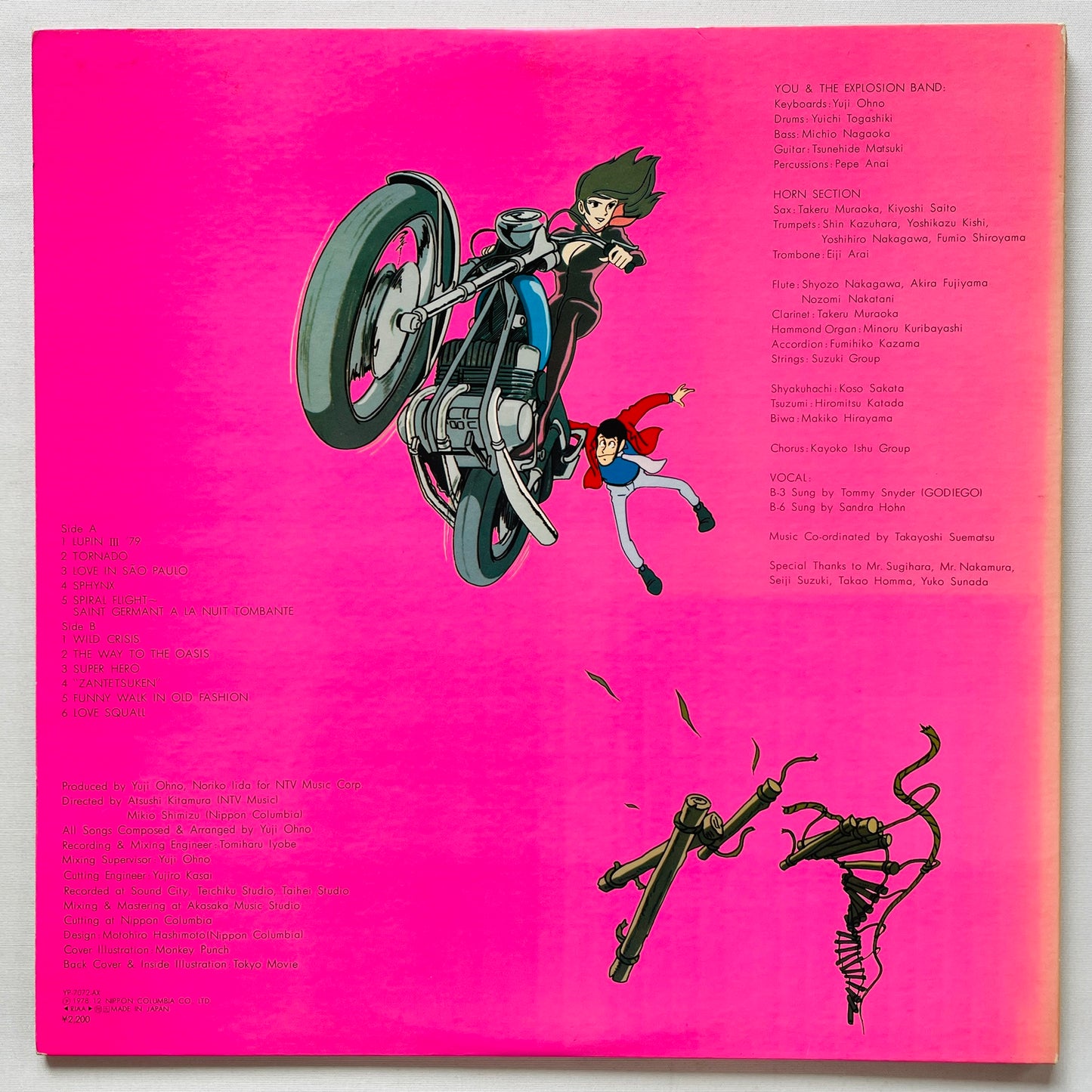 Yuji Ohno - Lupin The 3rd Original Soundtrack 2 (Original, Satril Pressing)