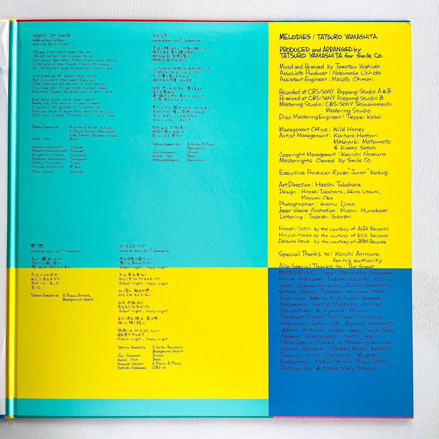 Tatsuro Yamashita - Melodies (Original)