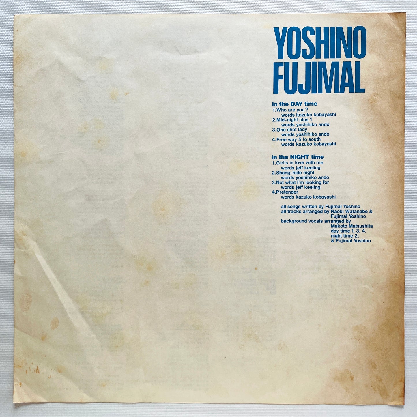 Yoshino Fujimal - Self Titled (Original)