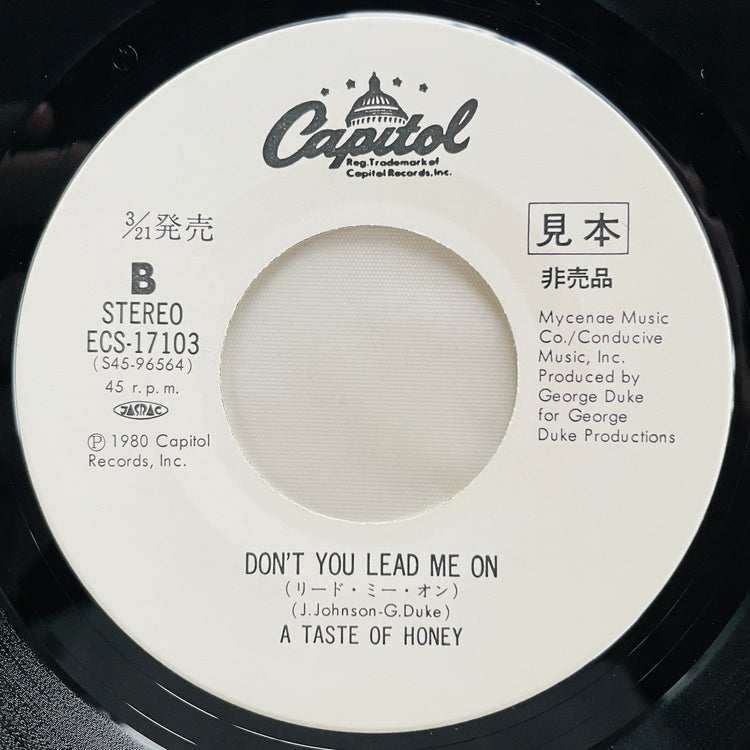 A Taste Of Honey – Sukiyaki (Japanese Pressing 7", Promo) - Portal Records