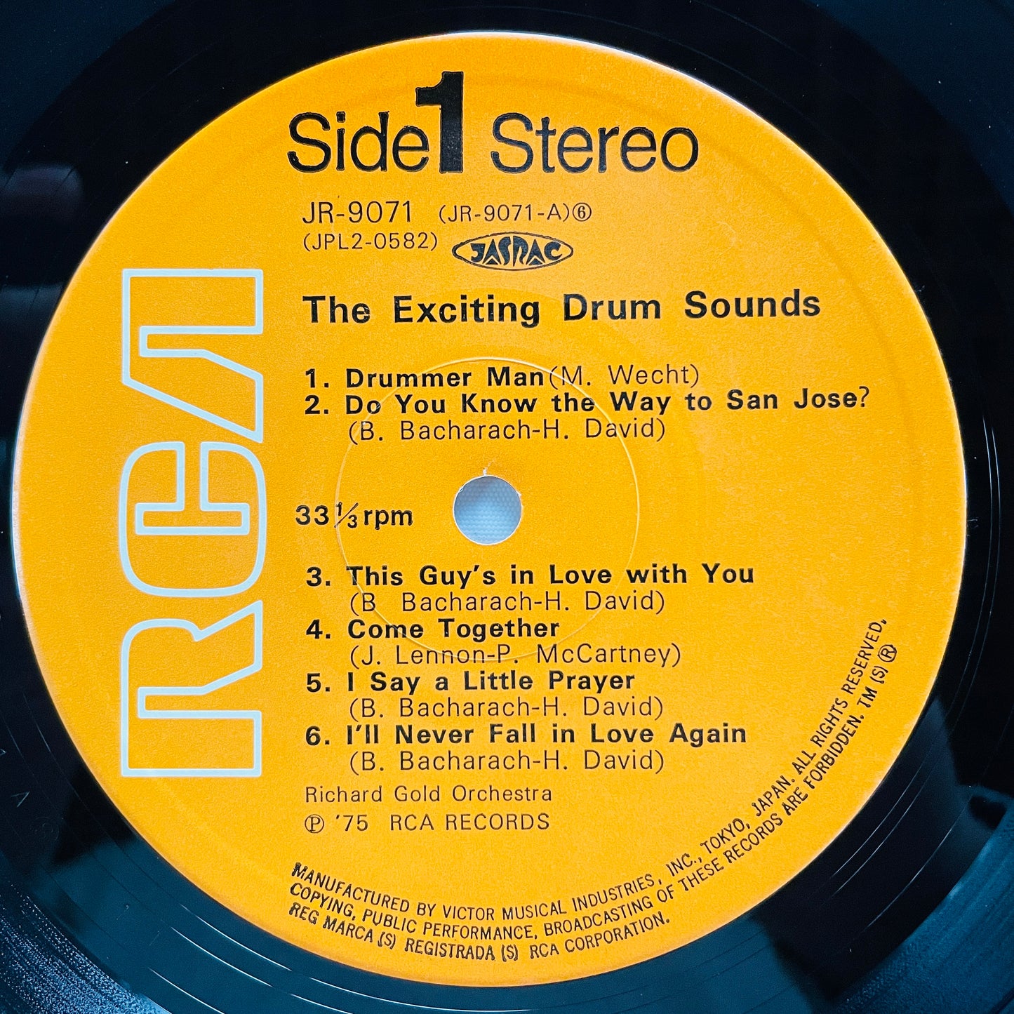 Richard Gold Orchestra – The Exciting Drum Sounds (Library) - Portal Records