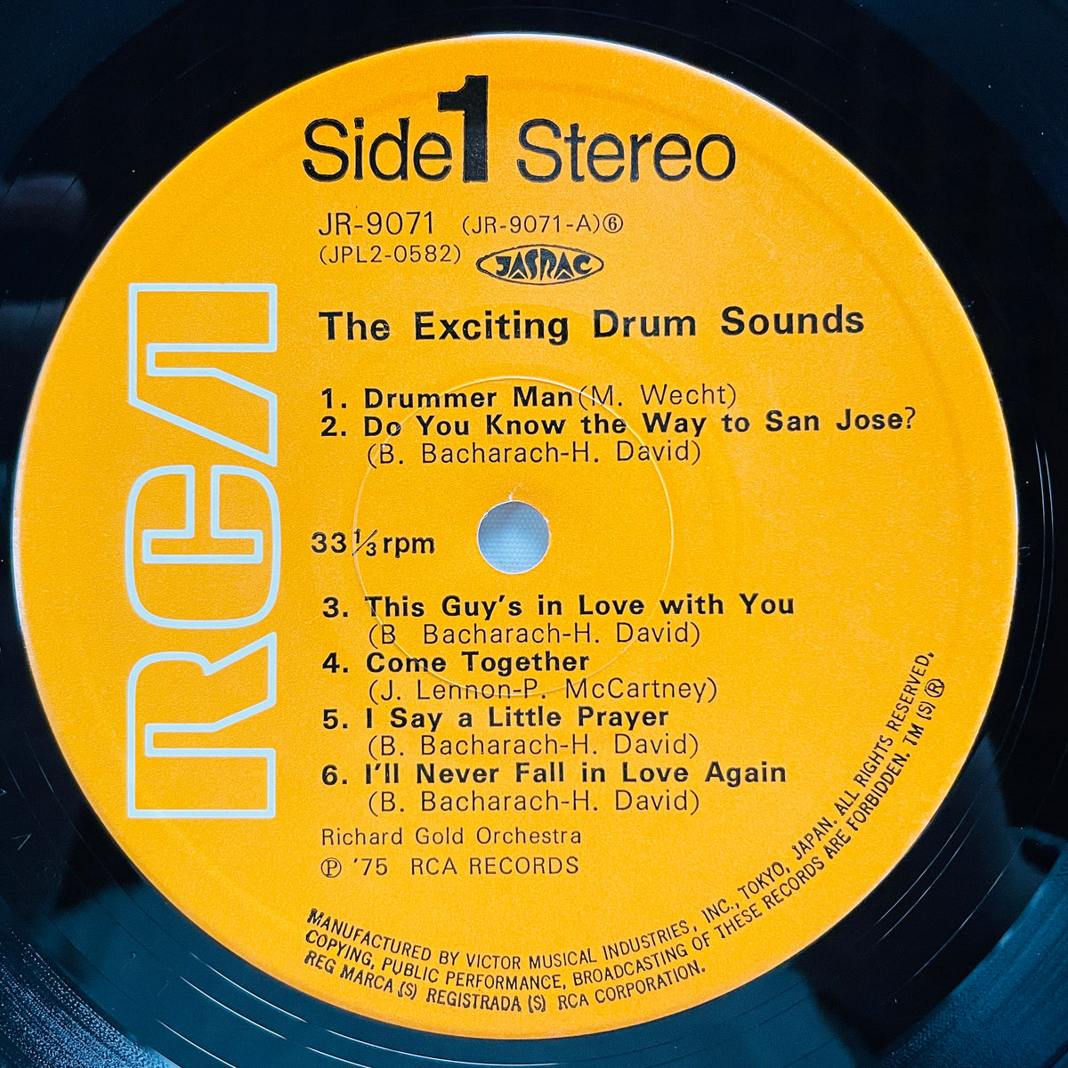 Richard Gold Orchestra – The Exciting Drum Sounds (Library) - Portal Records