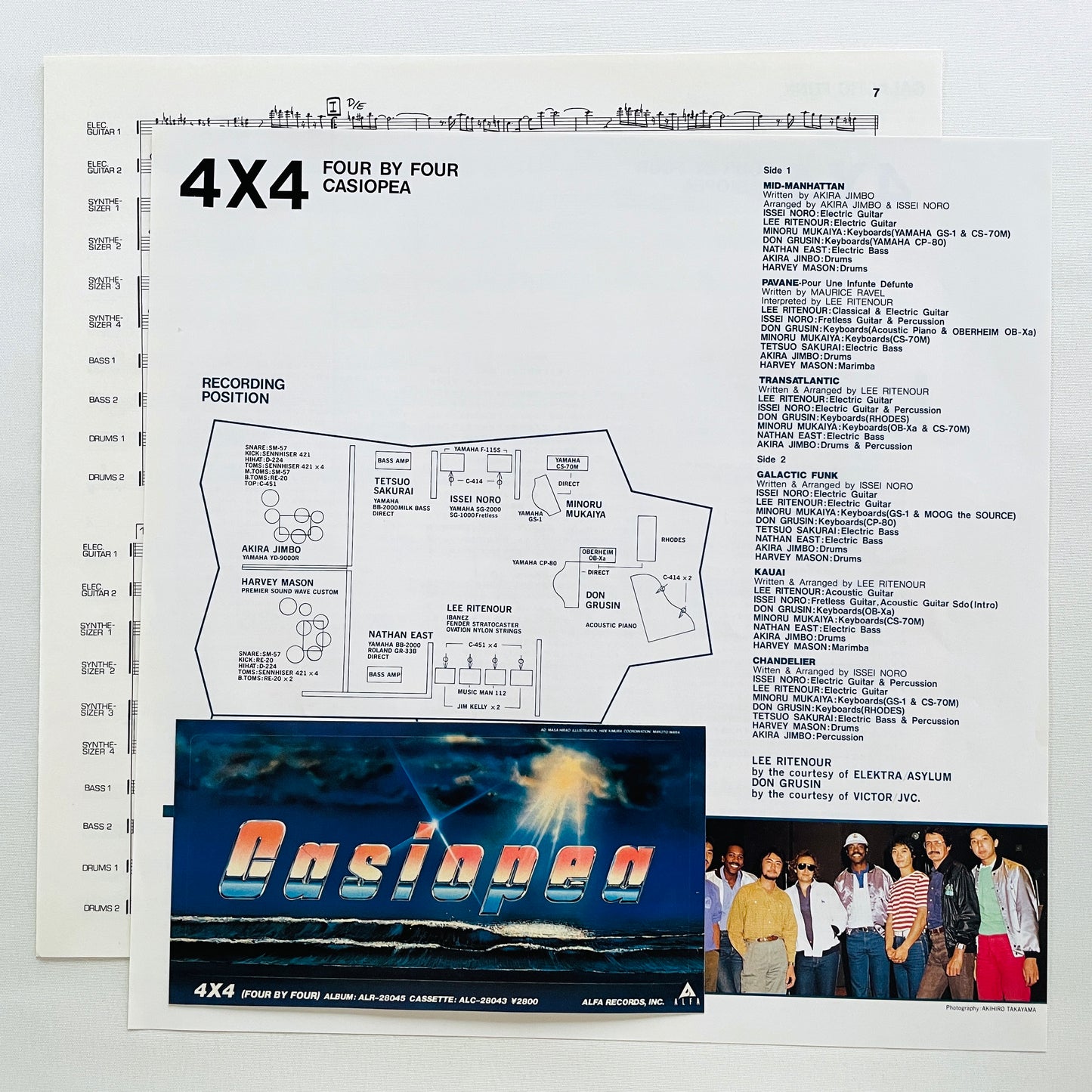 Casiopea - 4×4 Four By Four (Original, w/Sticker) - Portal Records
