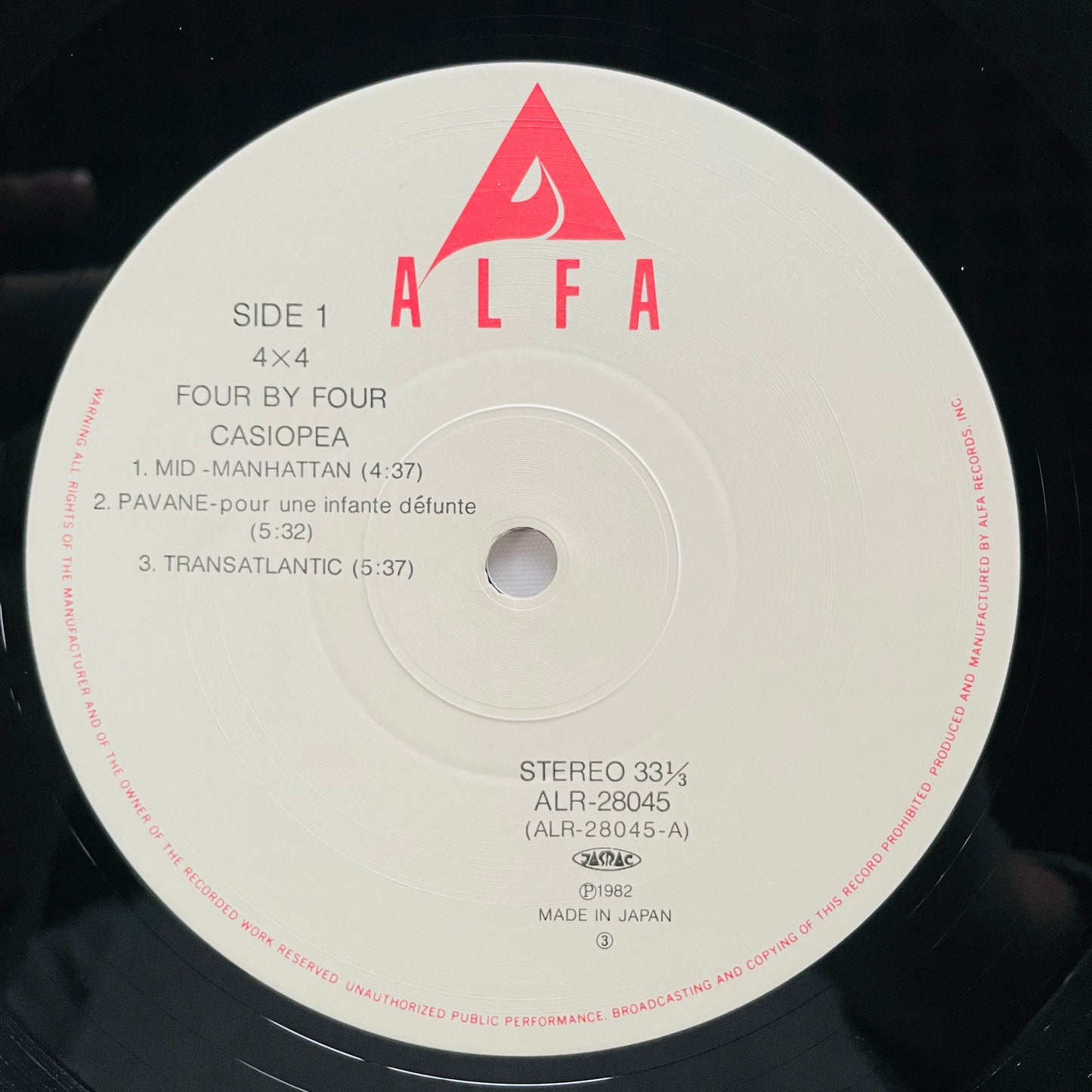 Casiopea - 4×4 Four By Four (Original, w/Sticker) - Portal Records
