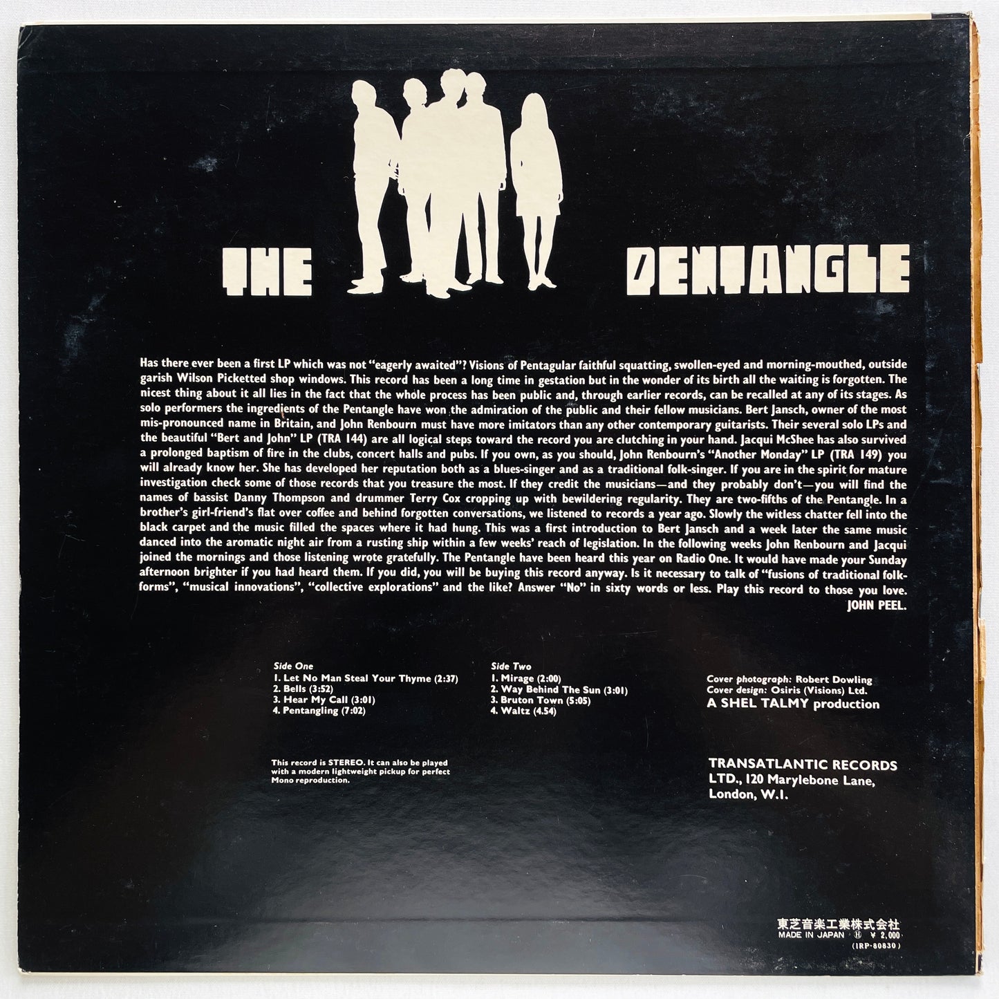 The Pentangle - Self Titled (Japanese Pressing) - Portal Records
