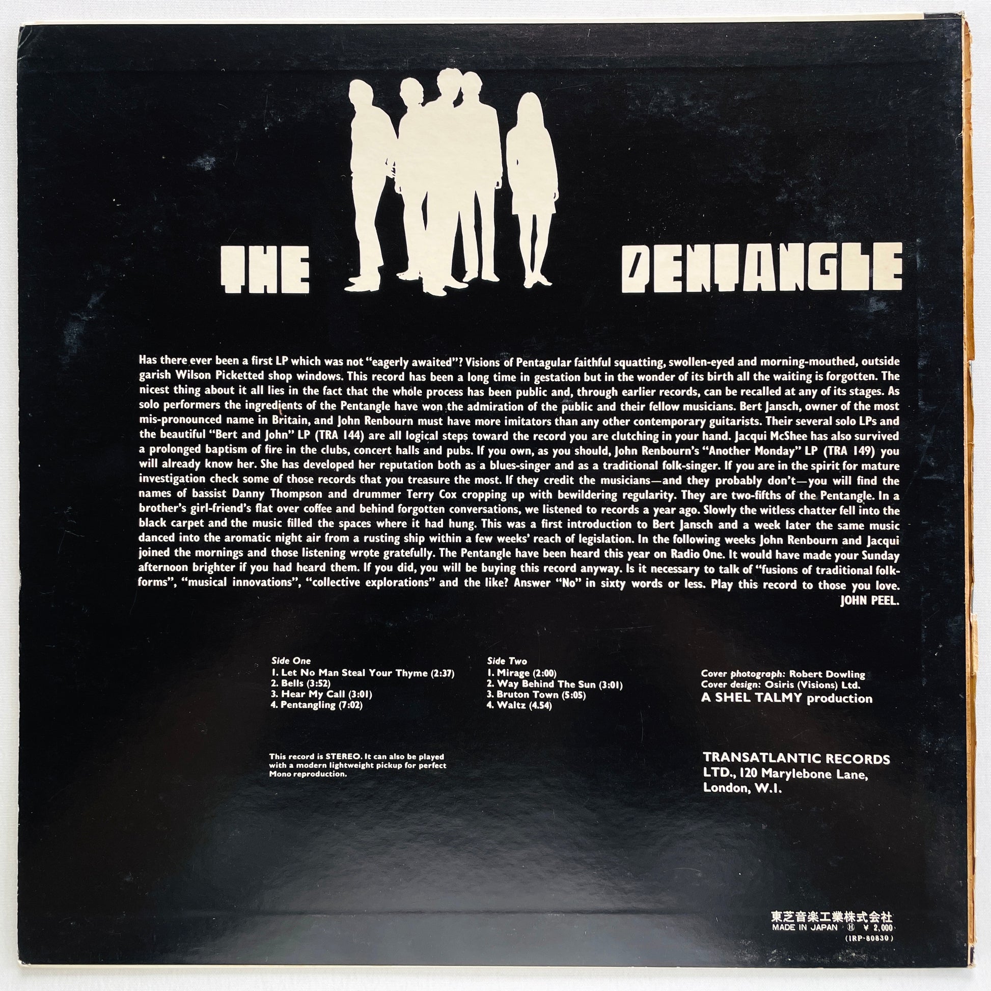 The Pentangle - Self Titled (Japanese Pressing) - Portal Records
