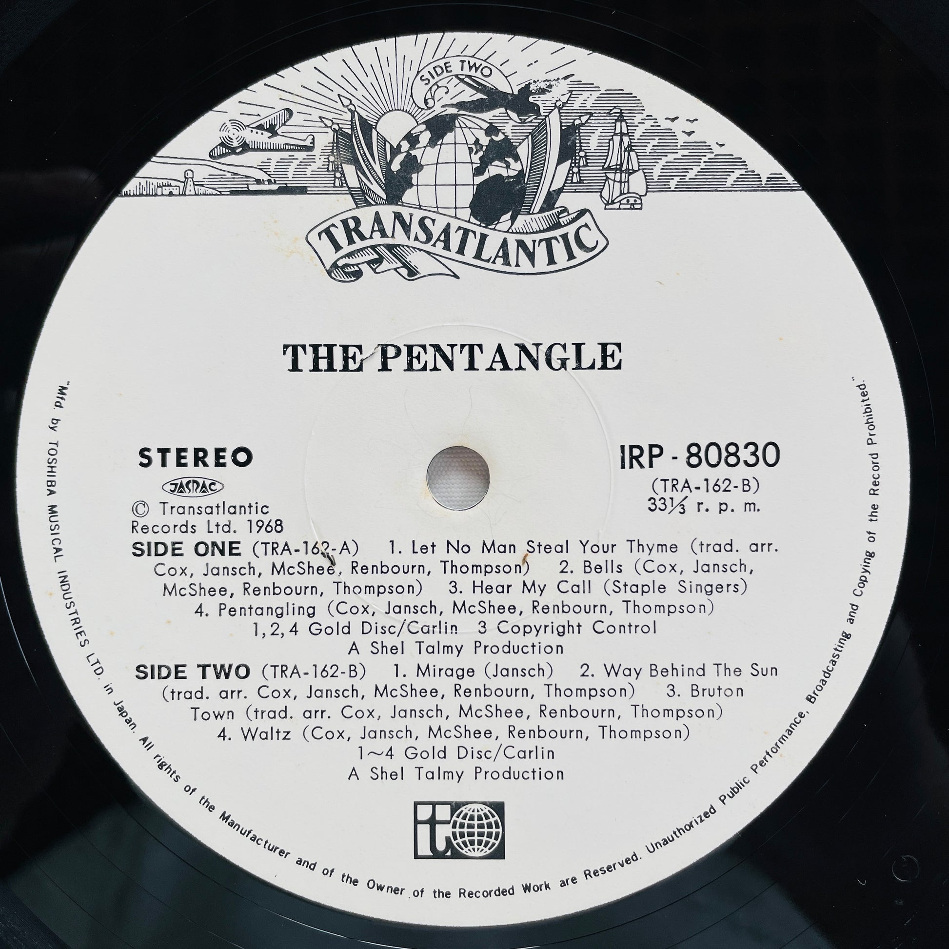 The Pentangle - Self Titled (Japanese Pressing) - Portal Records