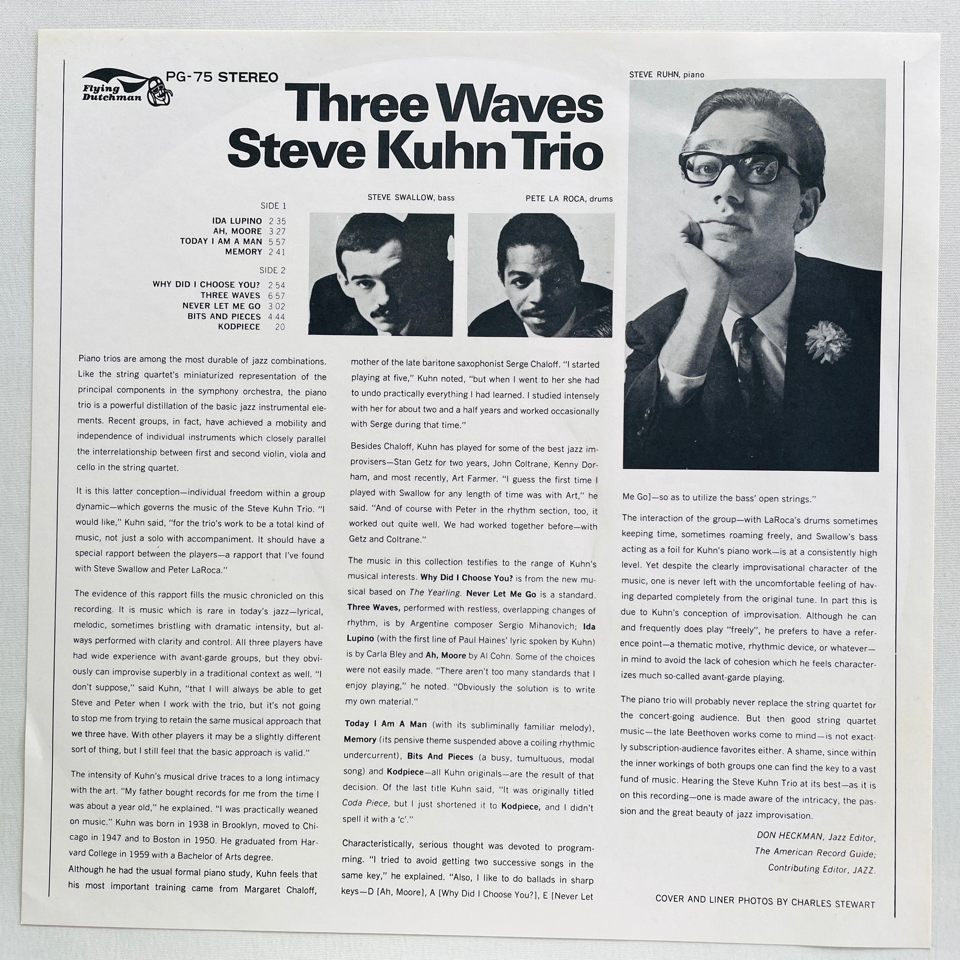 Steve Kuhn - Three Waves (Japanese Pressing) - Portal Records