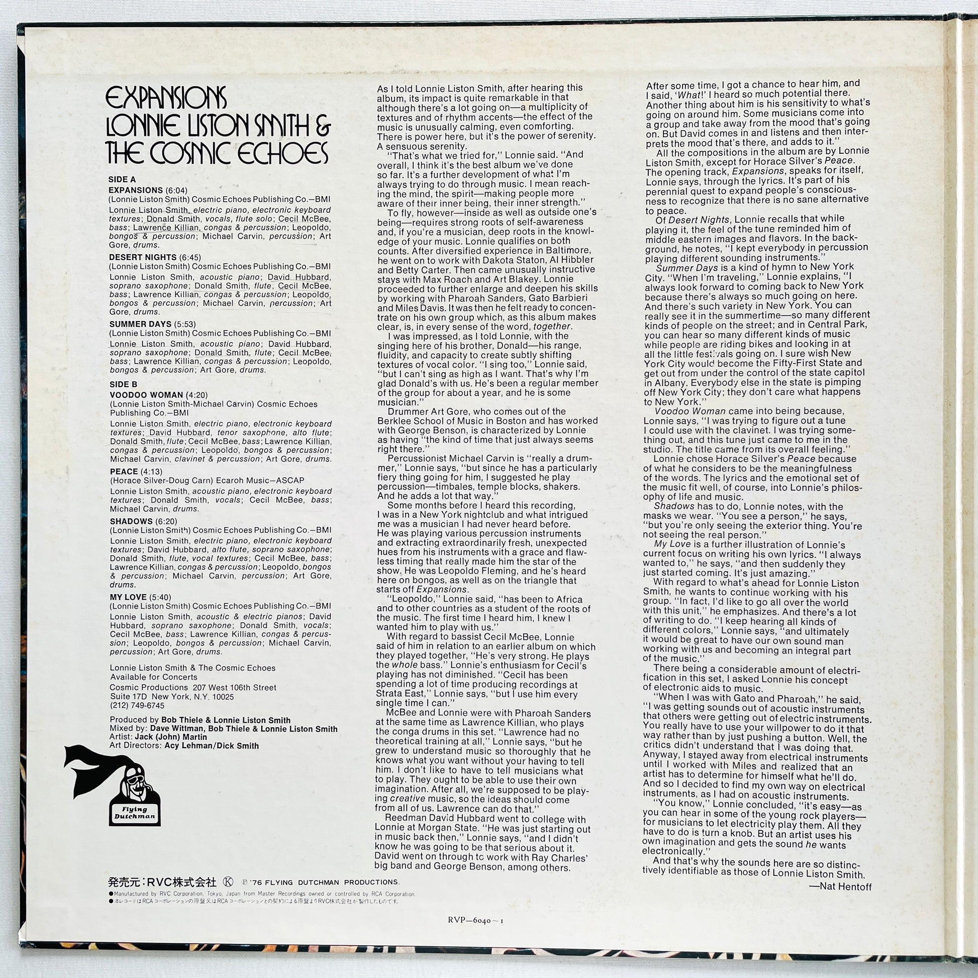 Lonnie Liston Smith & The Cosmic Echoes – Expansions (Japanese Pressing) - Portal Records