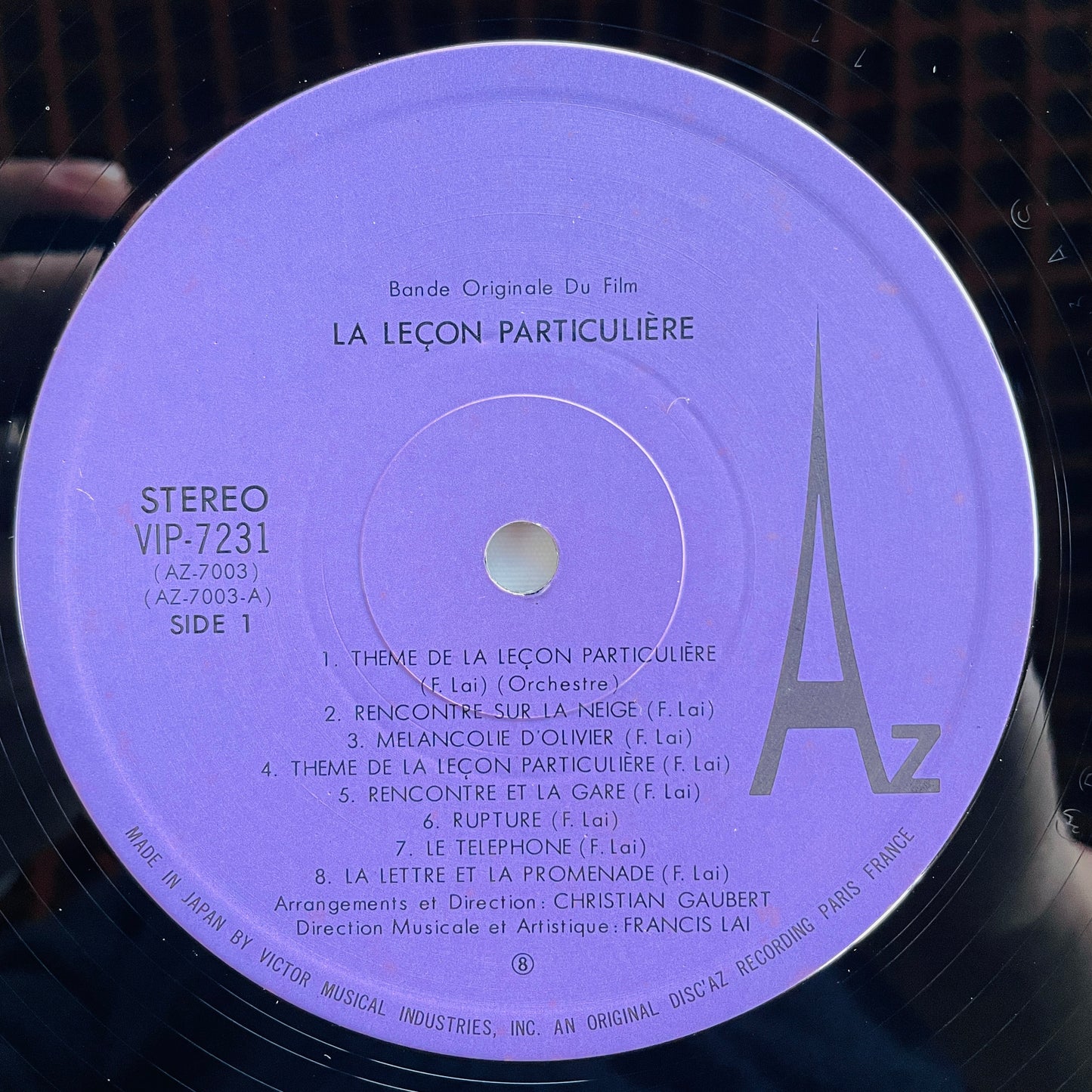 Francis Lai - La Leçon Particulière (Japanese Pressing) - Portal Records