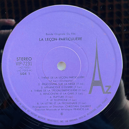 Francis Lai - La Leçon Particulière (Japanese Pressing) - Portal Records
