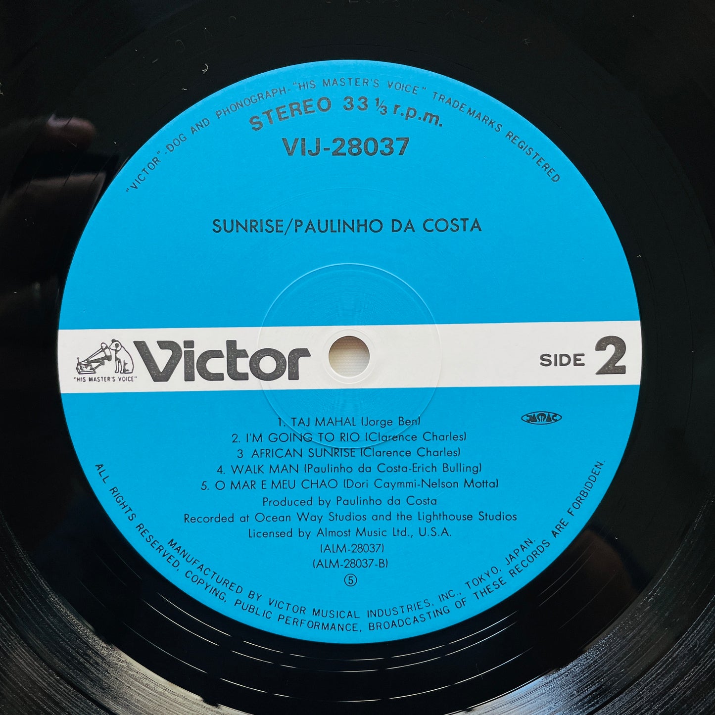 Paulinho Da Costa – Sunrise (Japanese Press)