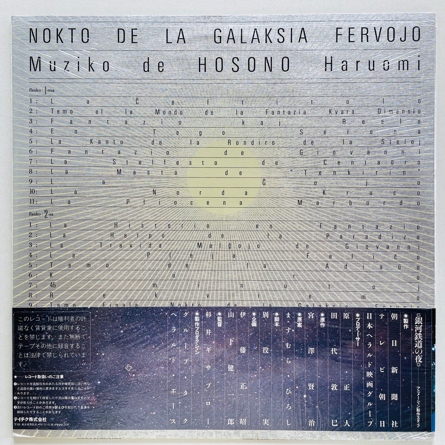 Haruomi Hosono - Night On The Galactic Railroad Soundtrack (Original)