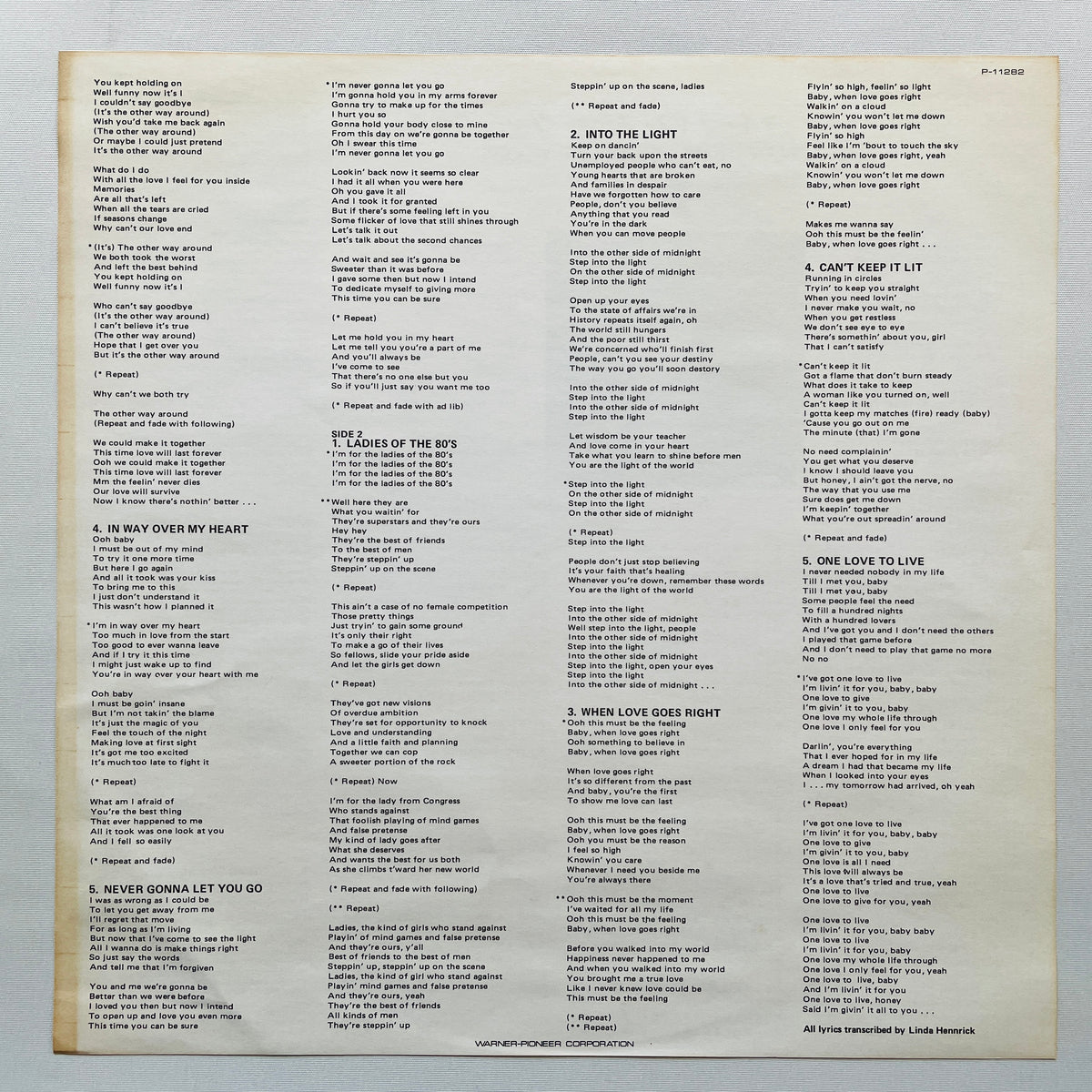 Stevie Woods – The Woman In My Life (Japanese Press, Promo)