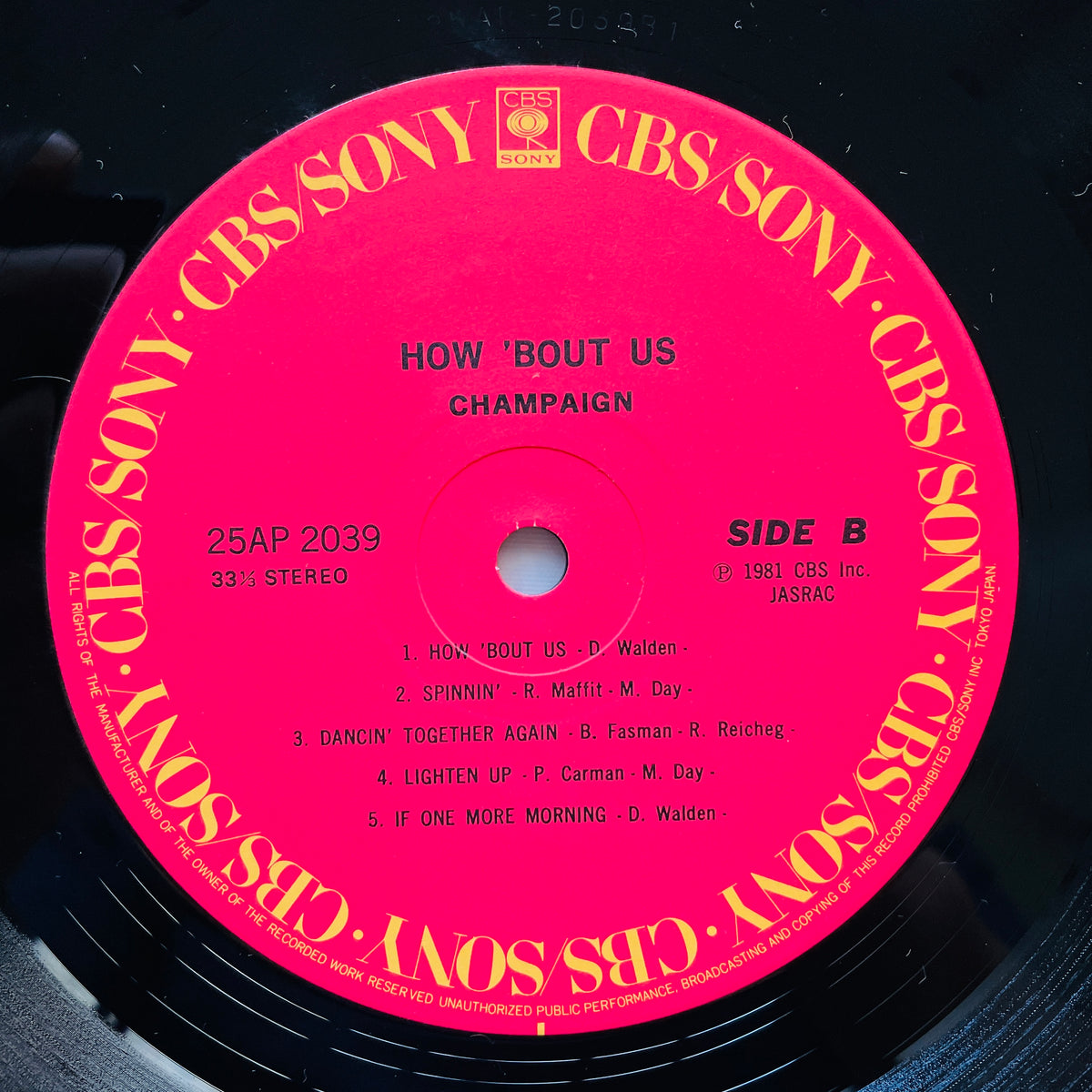 Champaign – How 'Bout Us (Japanese Press)