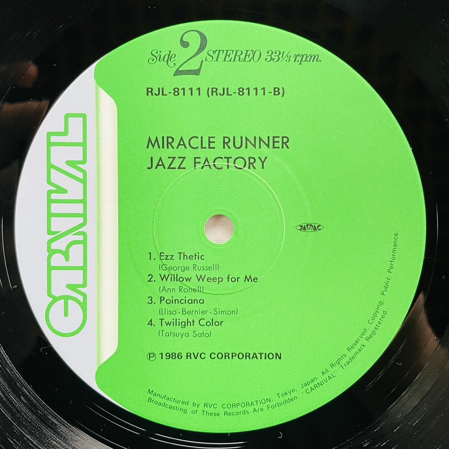 Jazz Factory – Miracle Runner (Original) - Portal Records