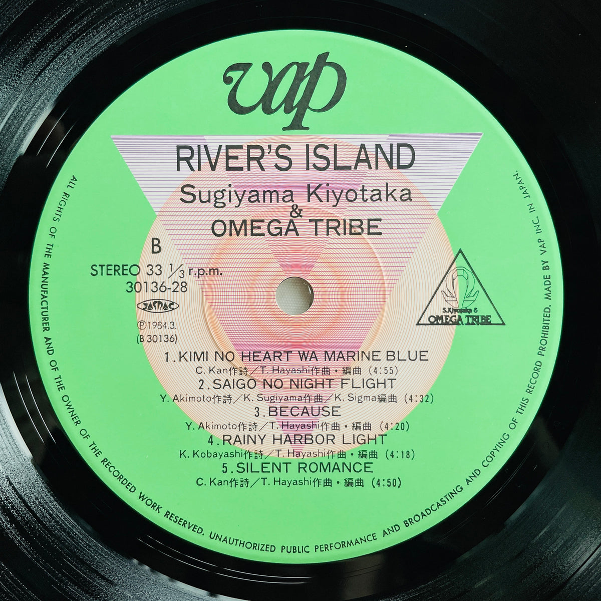 S. Kiyotaka & Omega Tribe - River's Island (Original)