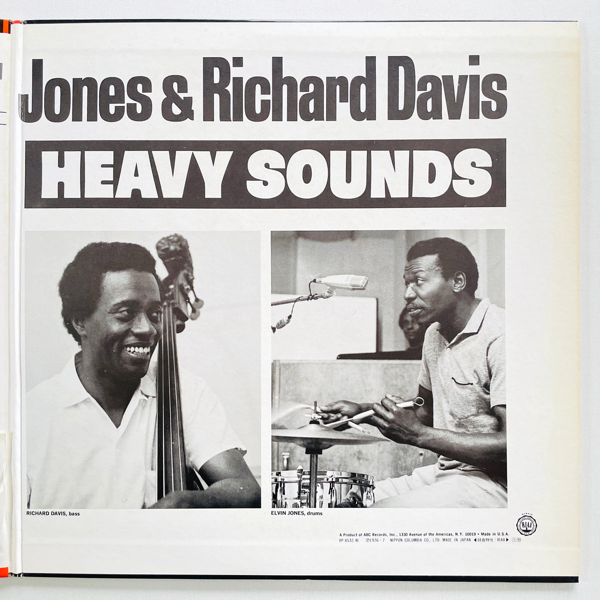 Elvin Jones And Richard Davis – Heavy Sounds (Japanese Pressing) - Portal Records