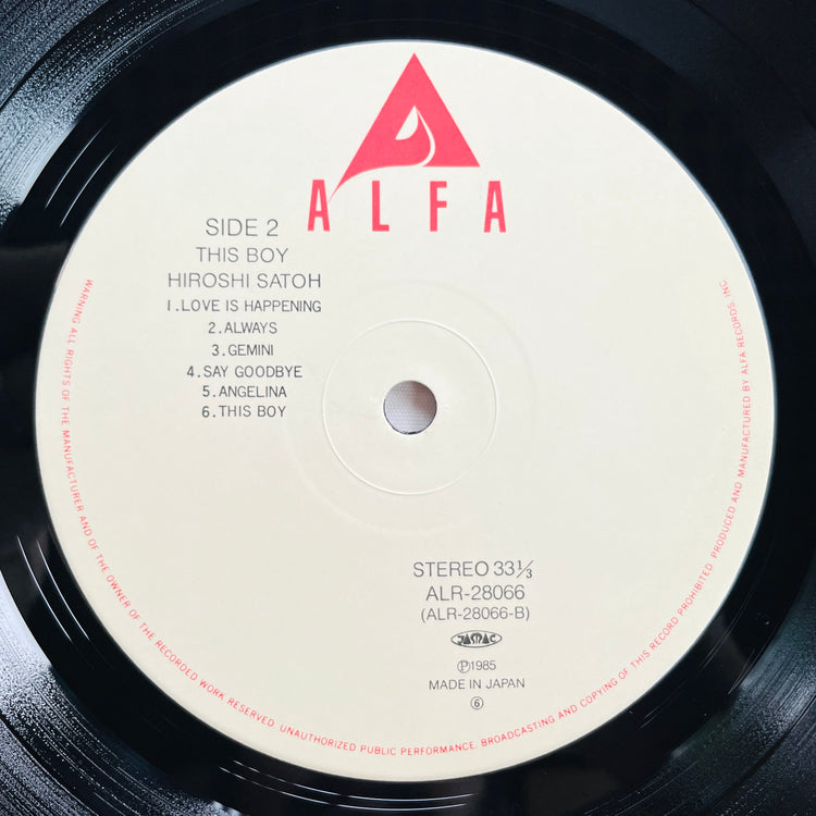 Hiroshi Satoh - This Boy (Original)