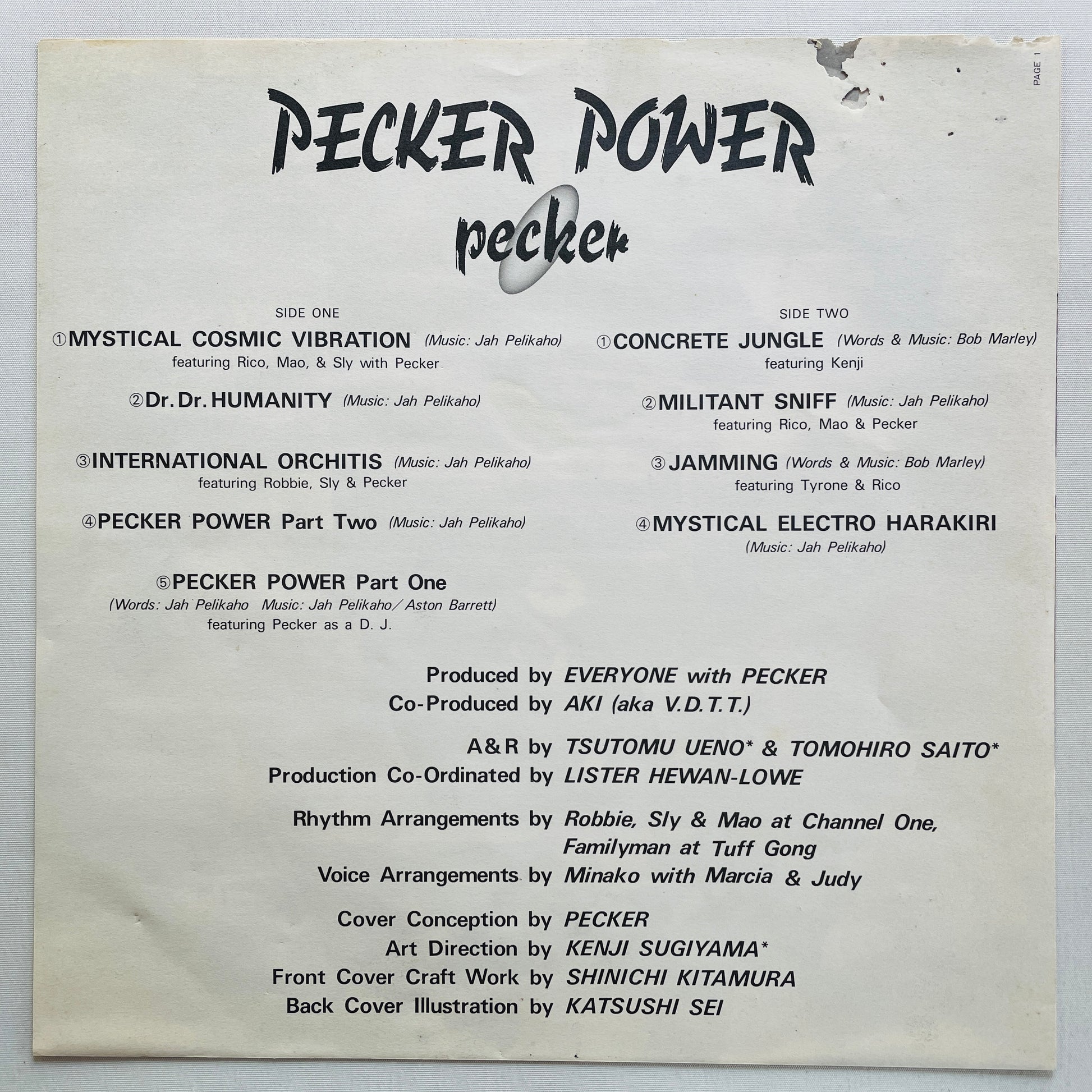 Pecker – Pecker Power (Original, Promo) - Portal Records