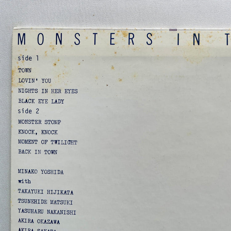 Minako Yoshida - Monsters In Town (Original) - Portal Records