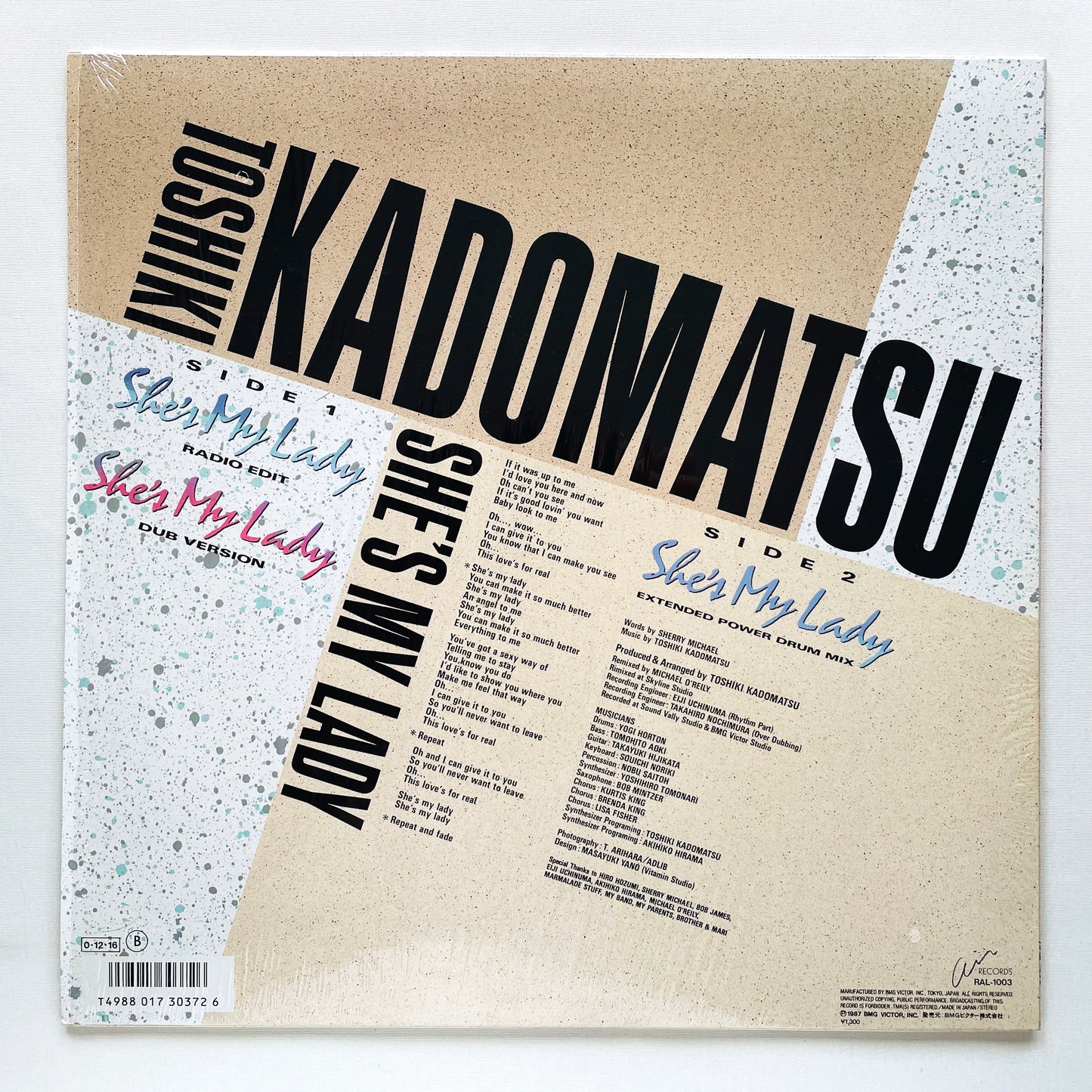 Toshiki Kadomatsu - She's My Lady (Original 12")