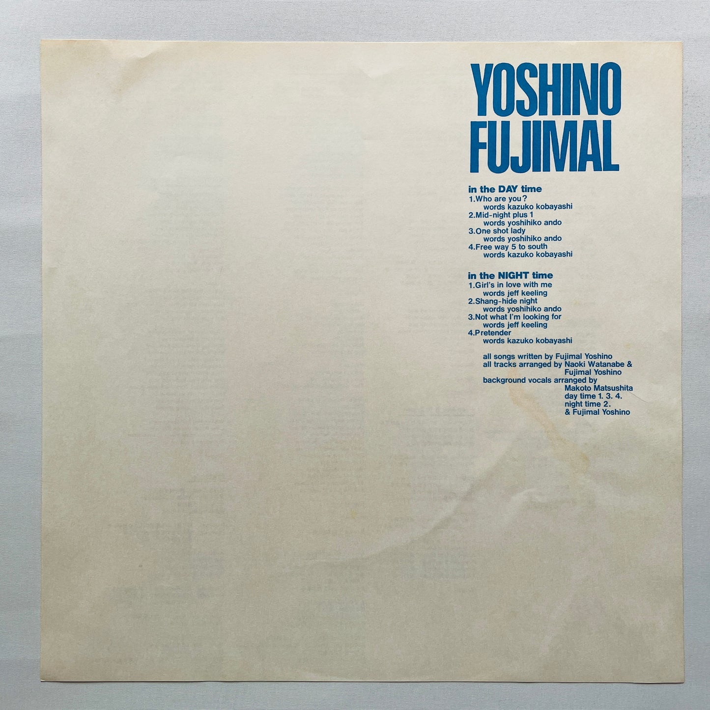 Yoshino Fujimal - Self Titled (Original)