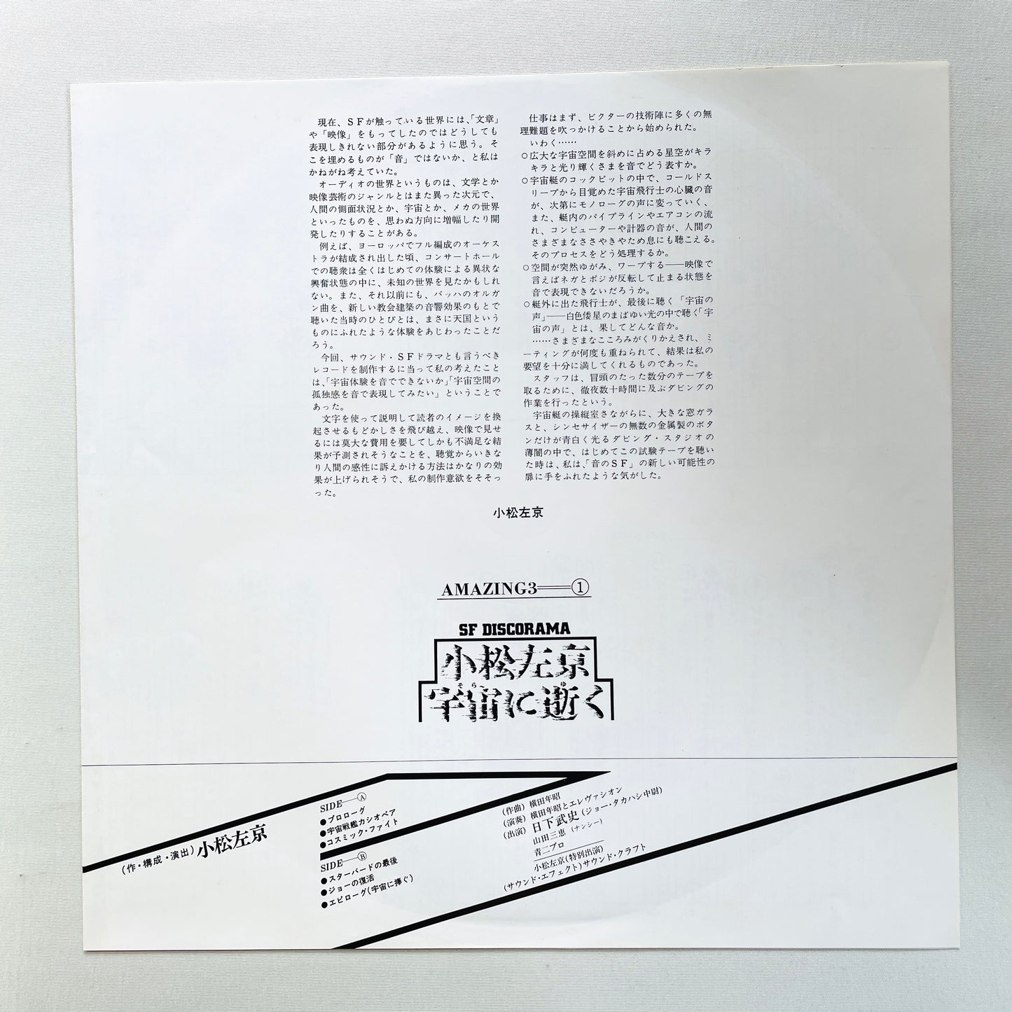 Sakyo Komatsu, Toshiaki Yokota - Death In The Cosmos (Original, Promo, Blue OBI)