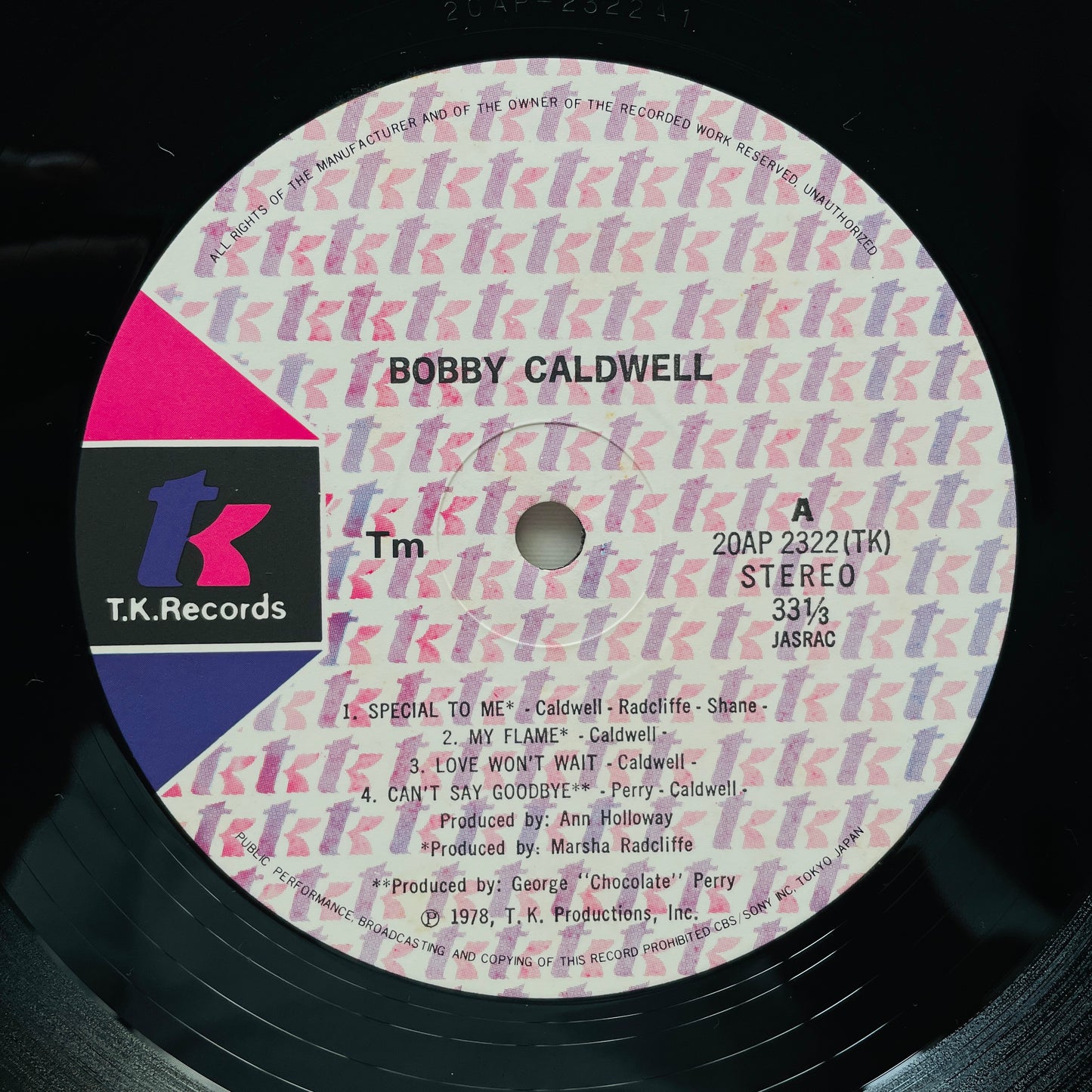 Bobby Caldwell - Self Titled (Japanese Press)