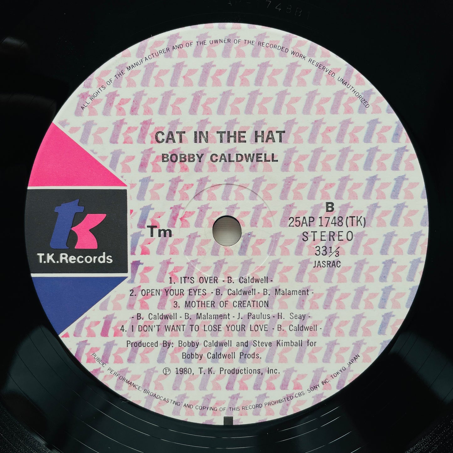 Bobby Caldwell – Cat In The Hat (Japanese Press)