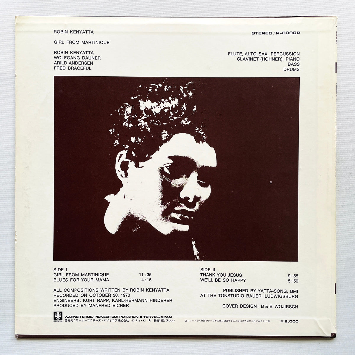 Robin Kenyatta – Girl From Martinique (Japanese Pressing)