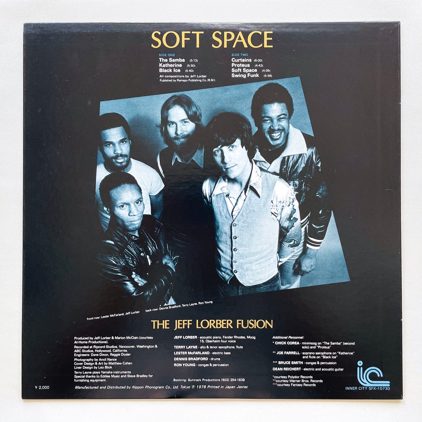 The Jeff Lorber Fusion – Soft Space (Japanese Press)