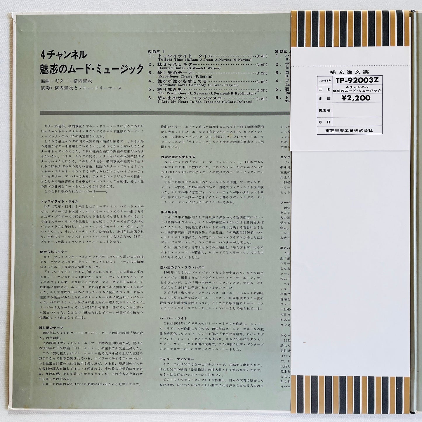 Shoji Yokouchi – Fantastic Mood In 4 Channel (Library)
