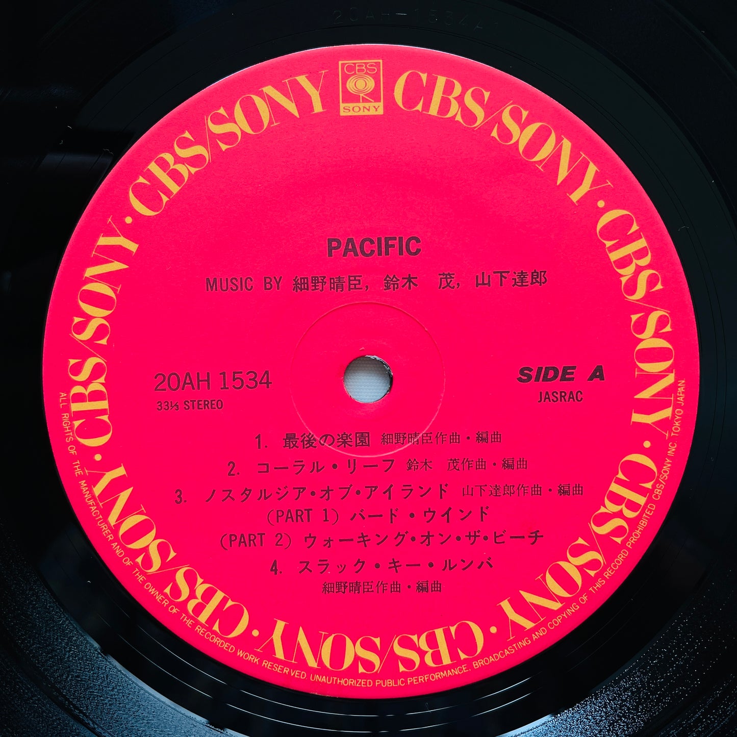 Haruomi Hosono, Shigeru Suzuki, Tatsuro Yamashita – Pacific (2nd Press)