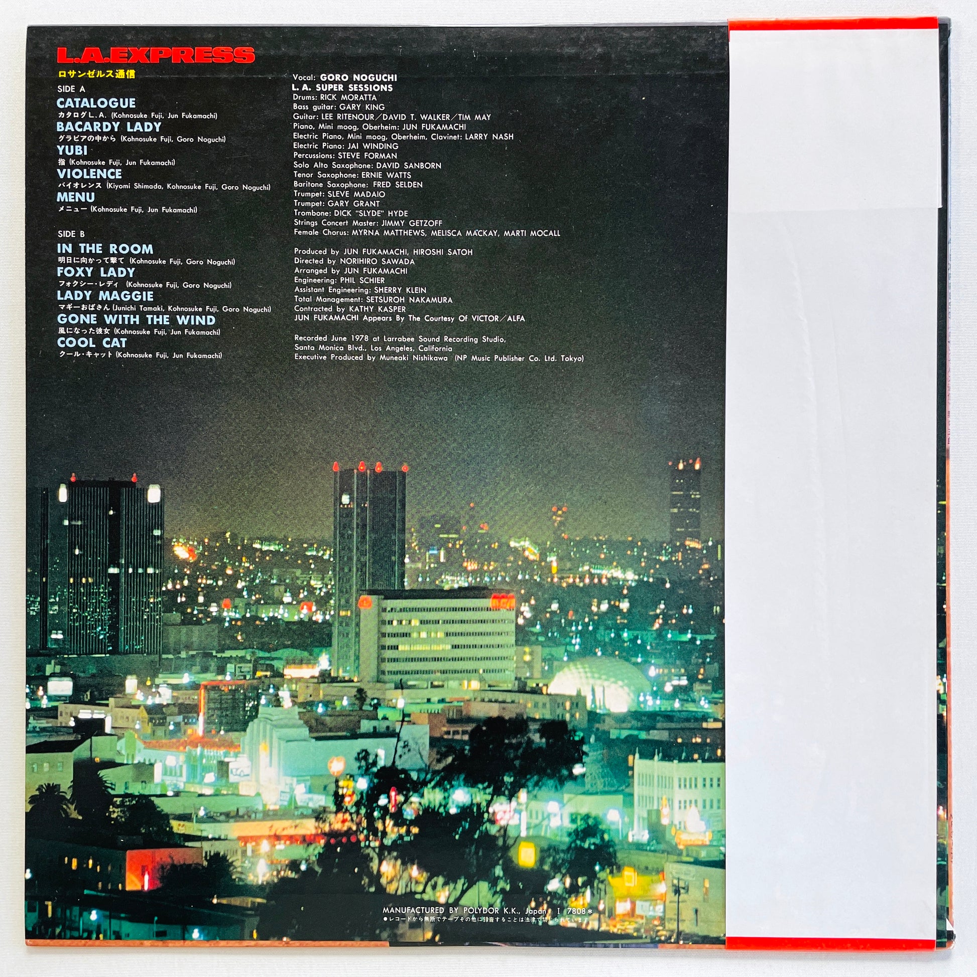 Goro Noguchi - L.A.Express (Original, w/Sticker) - Portal Records