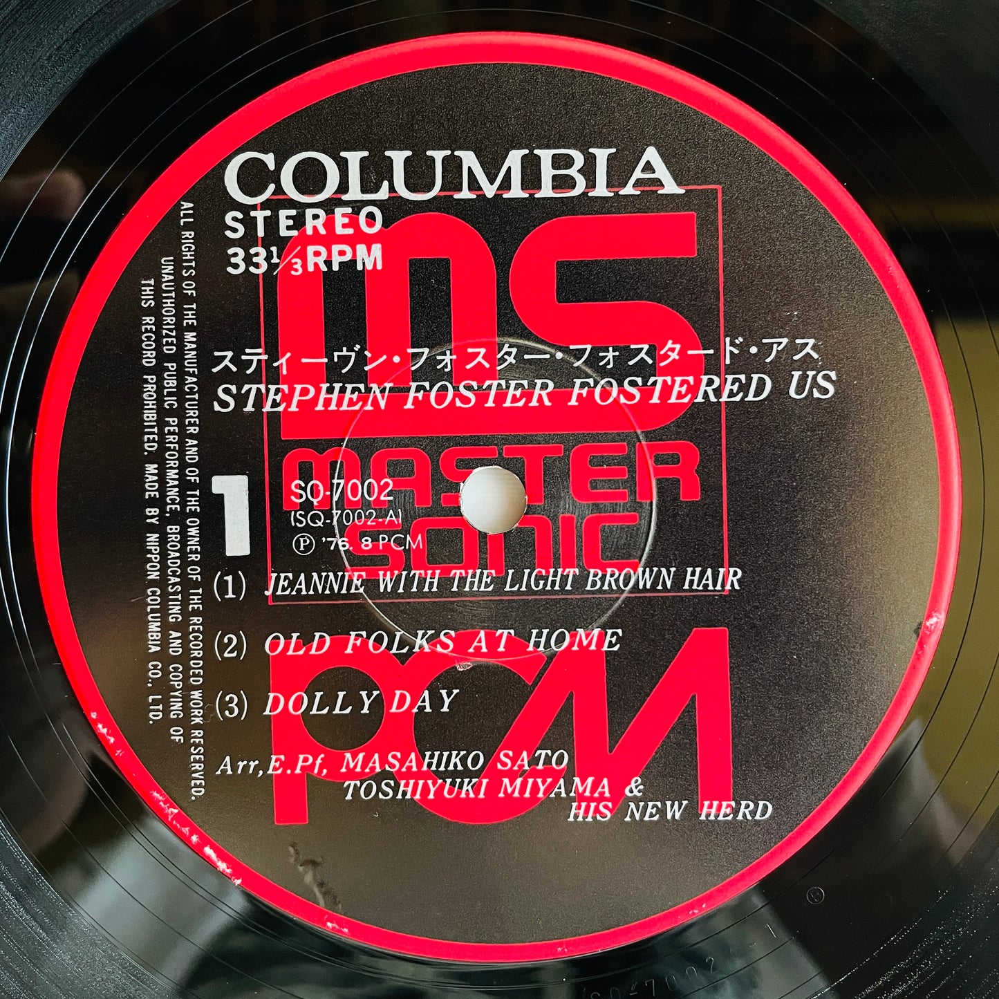 Toshiyuki Miyama & His New Herd – Stephen Foster Fostered Us (Original)