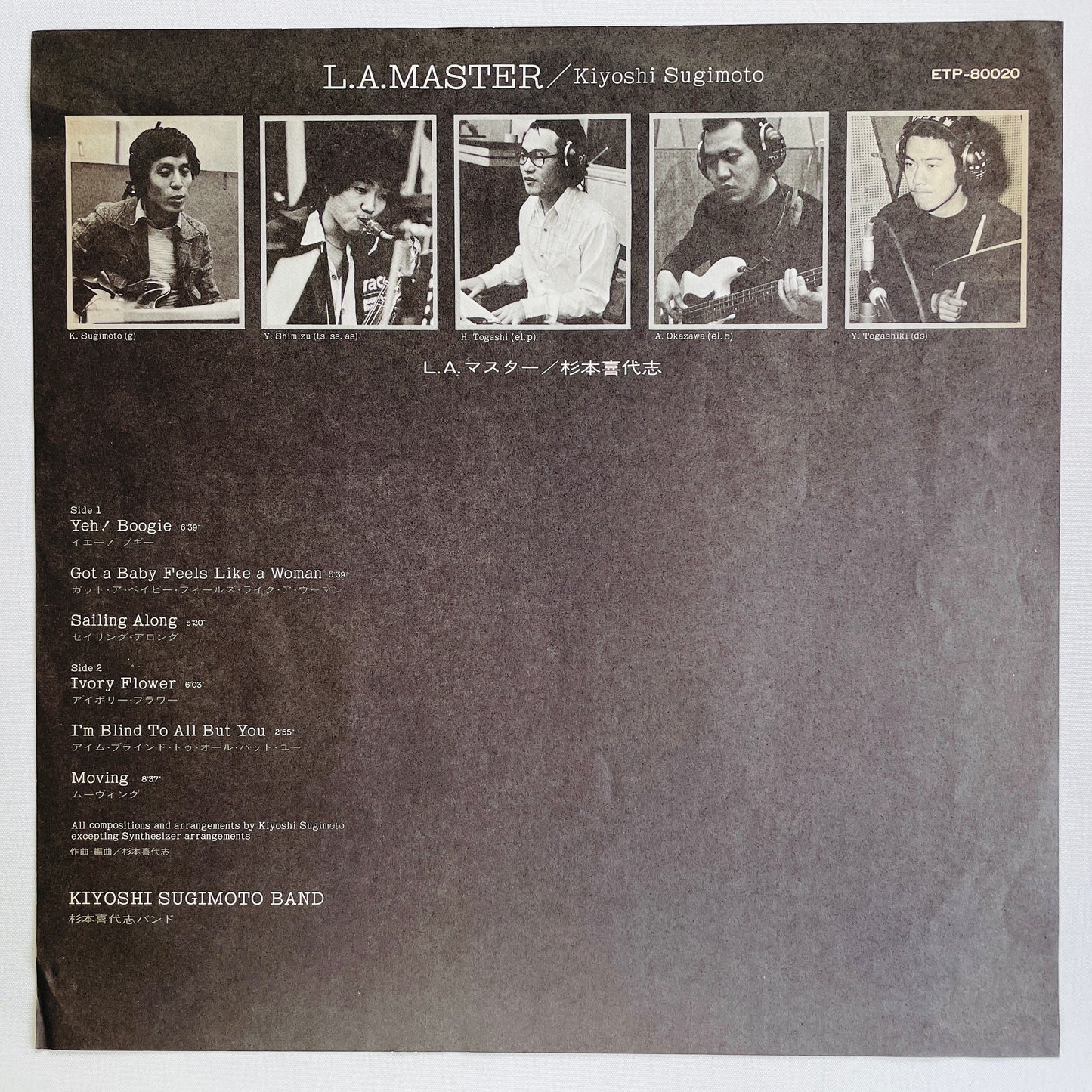 Kiyoshi Sugimoto – L.A. Master (Original, Promo)