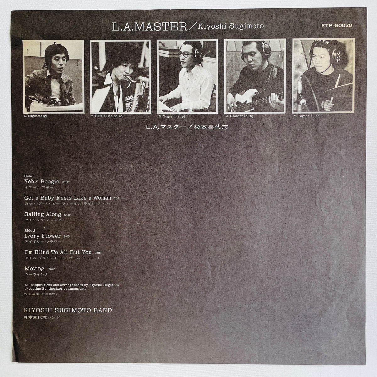 Kiyoshi Sugimoto – L.A. Master (Original, Promo)